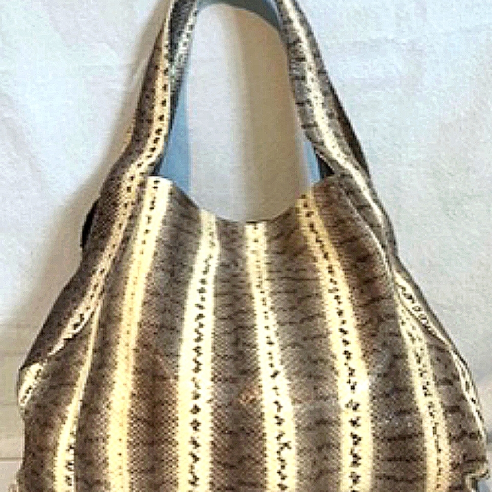 Luxurious, Exotic Beirn Hobo Shoulder Bag made of Snakeskin.  New with tag.
